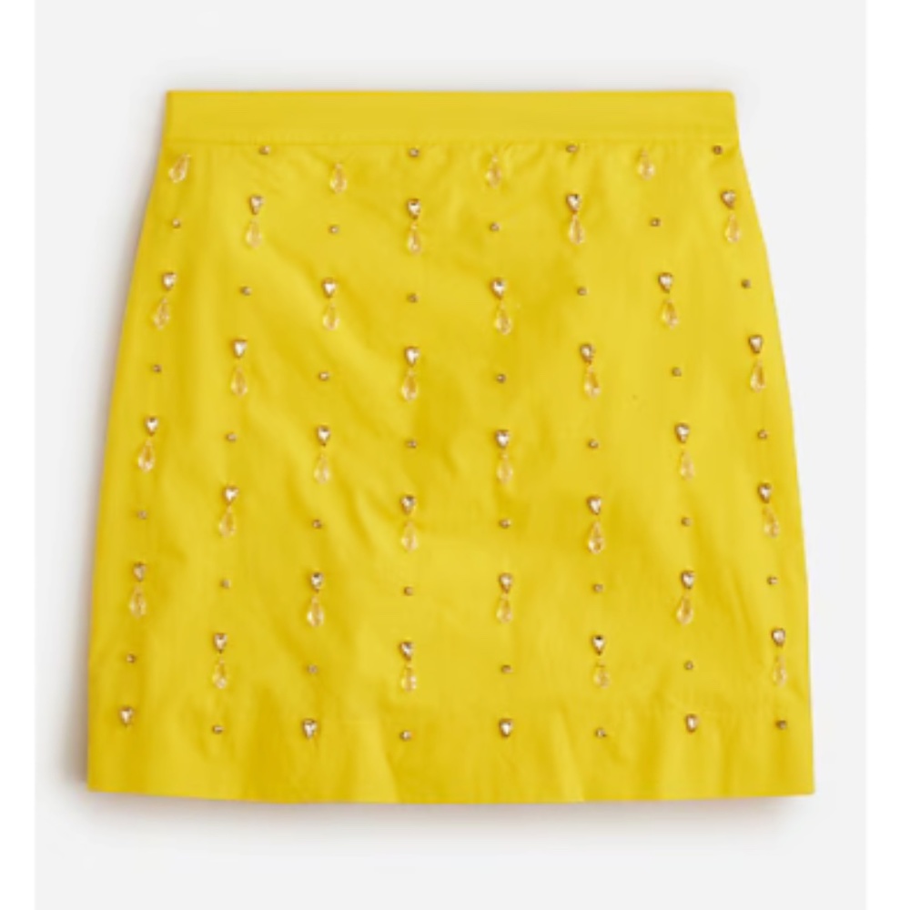J Crew Collection embellished high-rise mini skirt